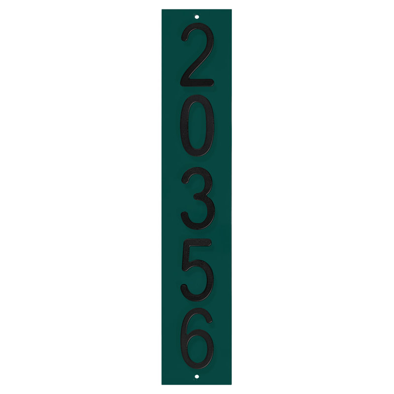 Colourtree personnalisé 5 chiffres encastrés numéros de maison verticale plaque d'adresse murale - plaque de maison horizontale personnalisée