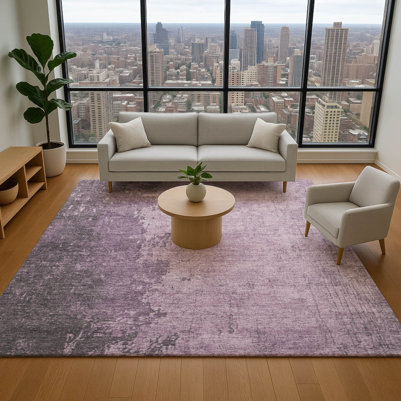 Premium Machine Washable Woodson AMF1912 Abstract Rug, Rectangle 10' x 14'
