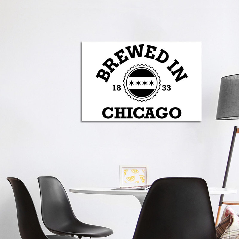 Brewed In Chicago by Benton Park Prints - Wrapped Canvas Gallery-Wrapped Canvas Giclée, 101.6 cm H x 66.04 cm W x 1.91 cm D
