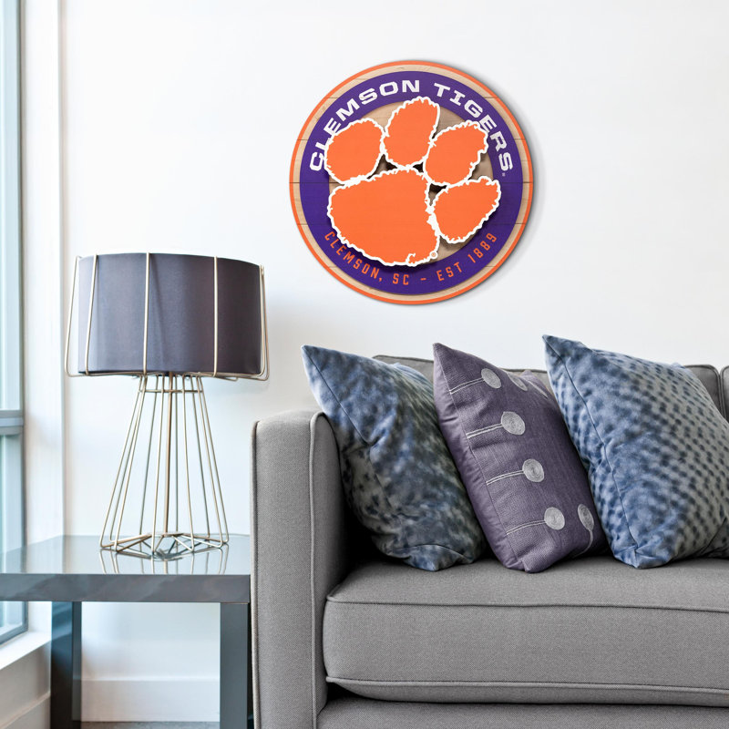 NCAA Clemson Tigers 3DX Circle Wall Art