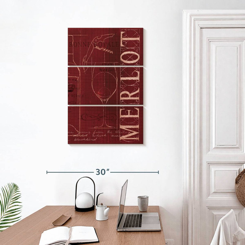 Yarlin Wine Blueprint IV, 32" H x 20" W