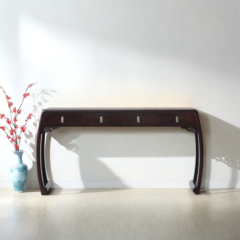 Console Retro Classical Art, Marron foncé