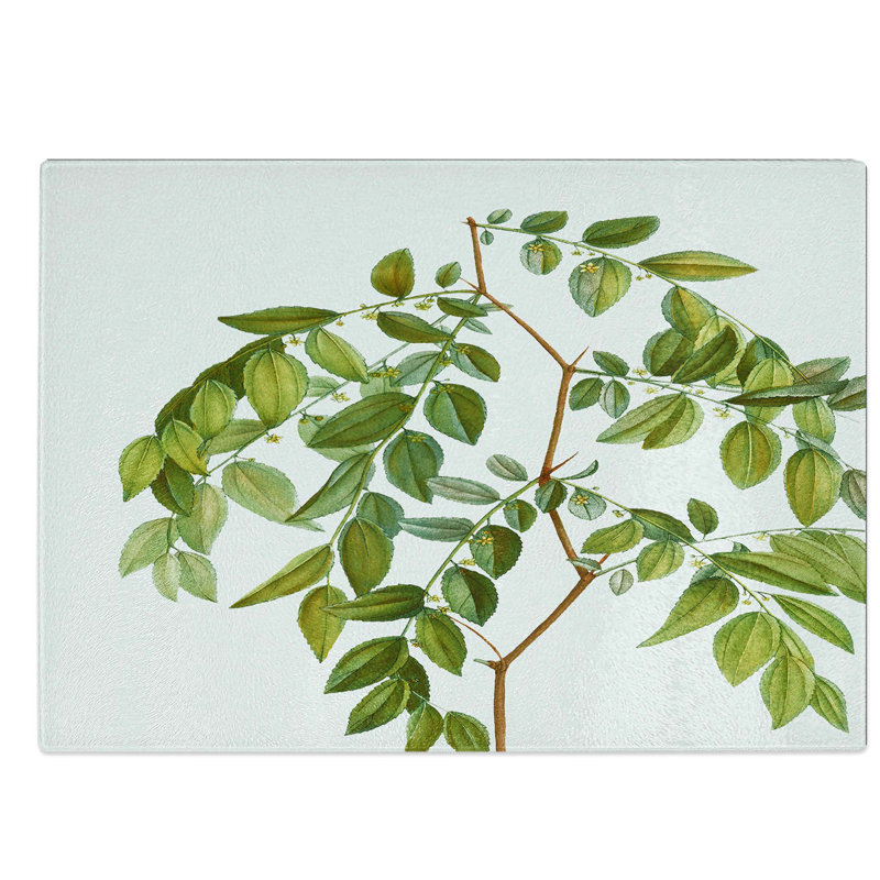 Glass Jujube Fruit Tree Branch by Pierre-Joseph Redoute Chopping Board, 39 cm W x 28.5 cm L