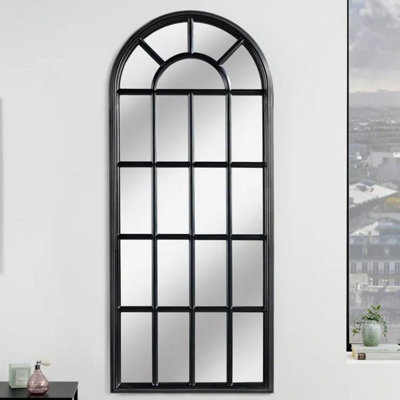 Creeve Solid Wood Rectangle Wall Mirror