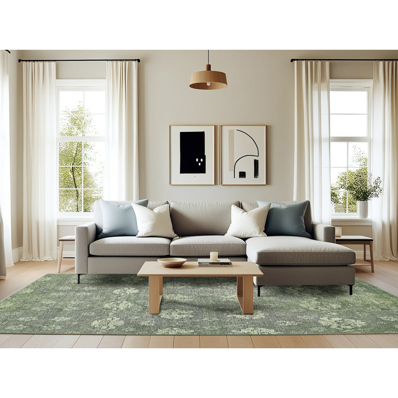 Abstract Indoor Rug, Rectangle 6' x 9'