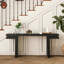 Console très large 66 "en placage de bois véritable-1927723213