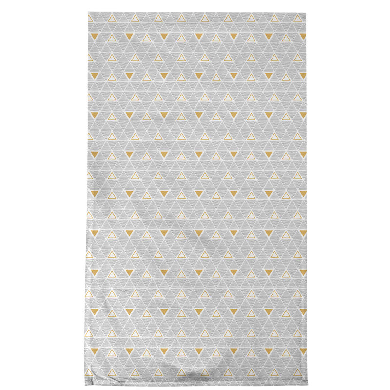 Serviette à thé triangles fêtes, Sergé de coton
