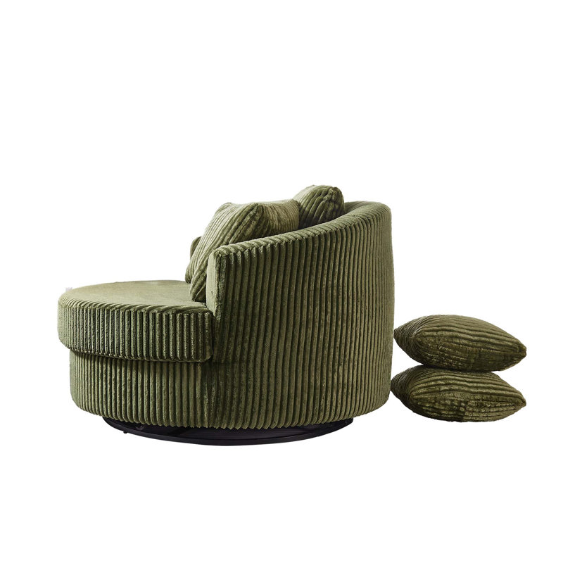 Canapé moderne pivotant à 360 ° avec coussins amovibles Modern, Vert