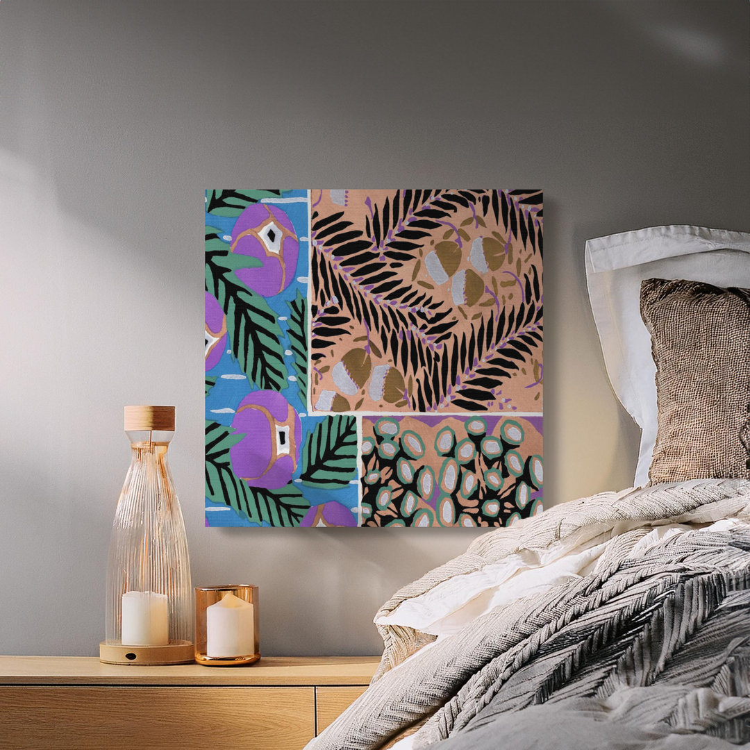 Abstract Floral Canvas Wall Art, Gallery Wrapped Matte Print, Ready to Hang, Modern Home Decor, Archival Quality, Botanical Art