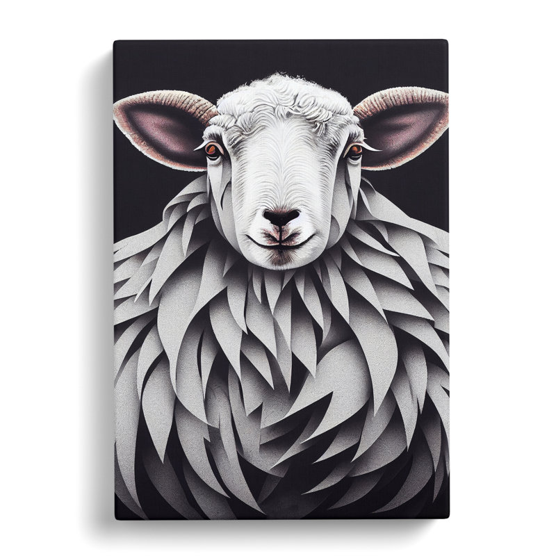 Marvellous Sheep - Wrapped Canvas, 50cm H x 35cm W x 3cm D