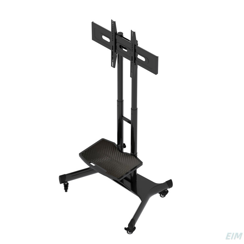 Meuble télé universel pivotant pour téléviseur de 32 à 80 pouces, support de table de table réglable en hauteur avec inclinaison, VESA maximum 600 x 400 mm (meuble télé)