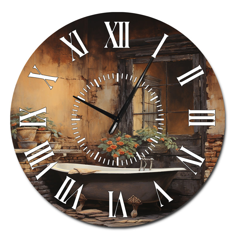 Horloge murale pour salle de bain, Surdimensionné