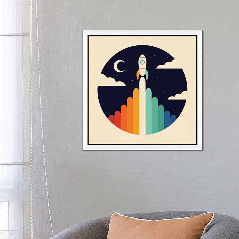 Up 1 Piece Wall Art on Canvas, 45.72 cm H x 45.72 cm W, White Framed