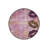 Pink Plaid Gold Lip Lipstick Patterned Detailed Woven Base Modern Decorative Carpet-2131613814