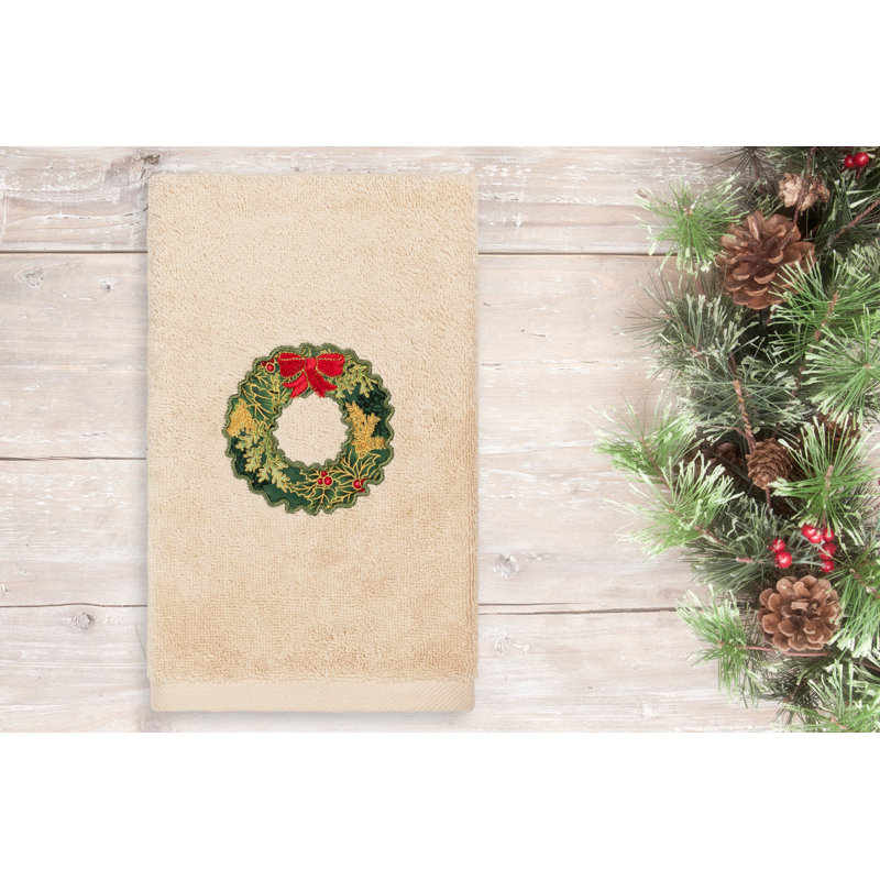 Christmas Hand Towels Midweight Hand Towel, Sand