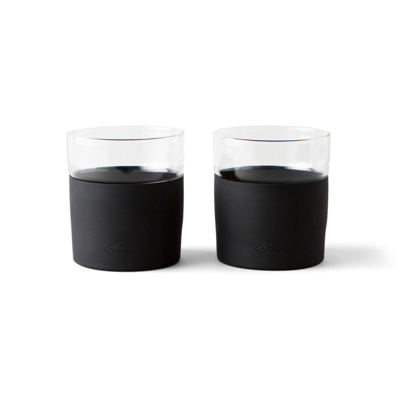 Rabbit Freezable Whiskey Glasses, Black