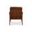 Cue Lounge Chair Leather Tan Dark Walnut-1169986946