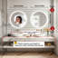 Round Lighted Wall Mounted Bathroom Mirror-1561988365