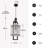 Modern Single Dimmable Matte Black Chandelier, Over Kitchen Island Hanging Water Ripple Glass Square Pendant Lighting  Fixtures For Kitchen Dining Room Hallway Foyer