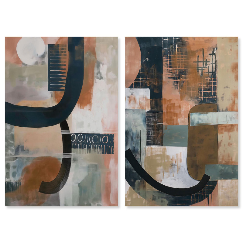 «Enigmatic Shade Duo», reproduction d'art sur toile par Art Remedy, tendue sur châssis, 10 x 15, H 15 po x l 10 po