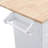 Farmhouse Kitchen Island Set With Drop Leaf And 2 Seatings,Dining Table Set With Storage Cabinet, Drawers And Towel Rack, White+Rustic Brown