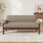 Canapé confortable moderne en polyester brun, style scandinave pour petits espaces
