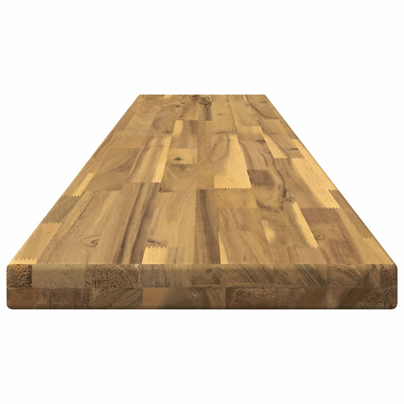 Solid Wood Table Top, 3.5cm H x 50cm W x 40cm D, White