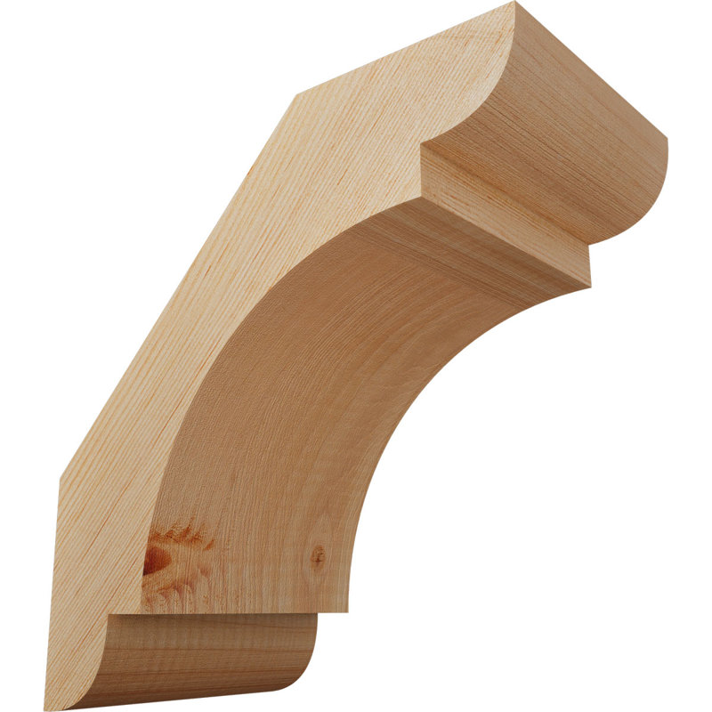 Attelle de genou olympique, Sapin de Douglas, H 10 po x l 5,5 po x P 10 po, Attelle lisse