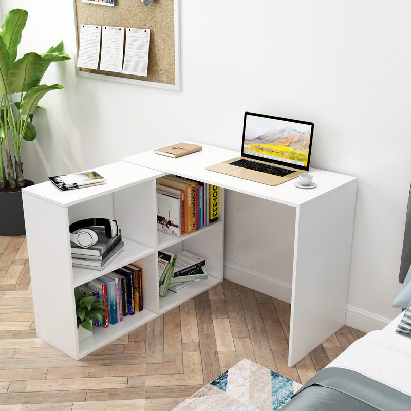 Empress L-Shaped Computer Desk, White