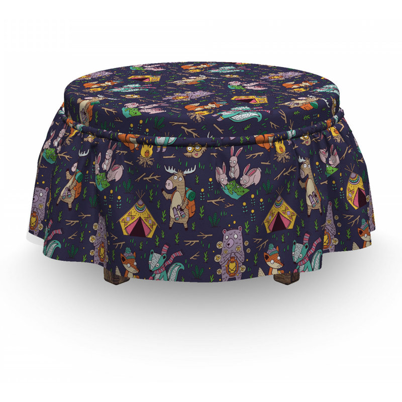 Housse pour repose-pieds camping concept