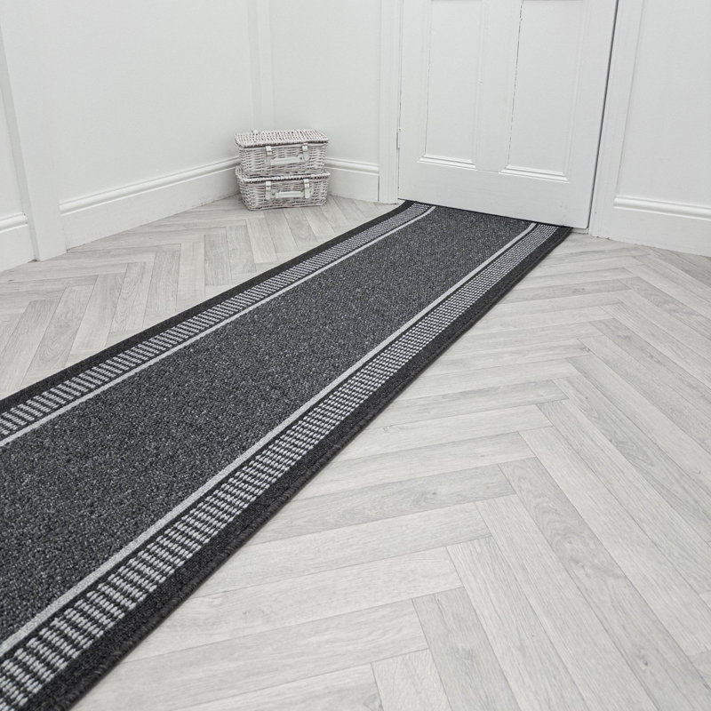 Runner Solid Colour Looped / Hooked Area Rug, Runner 80 x 210 cm