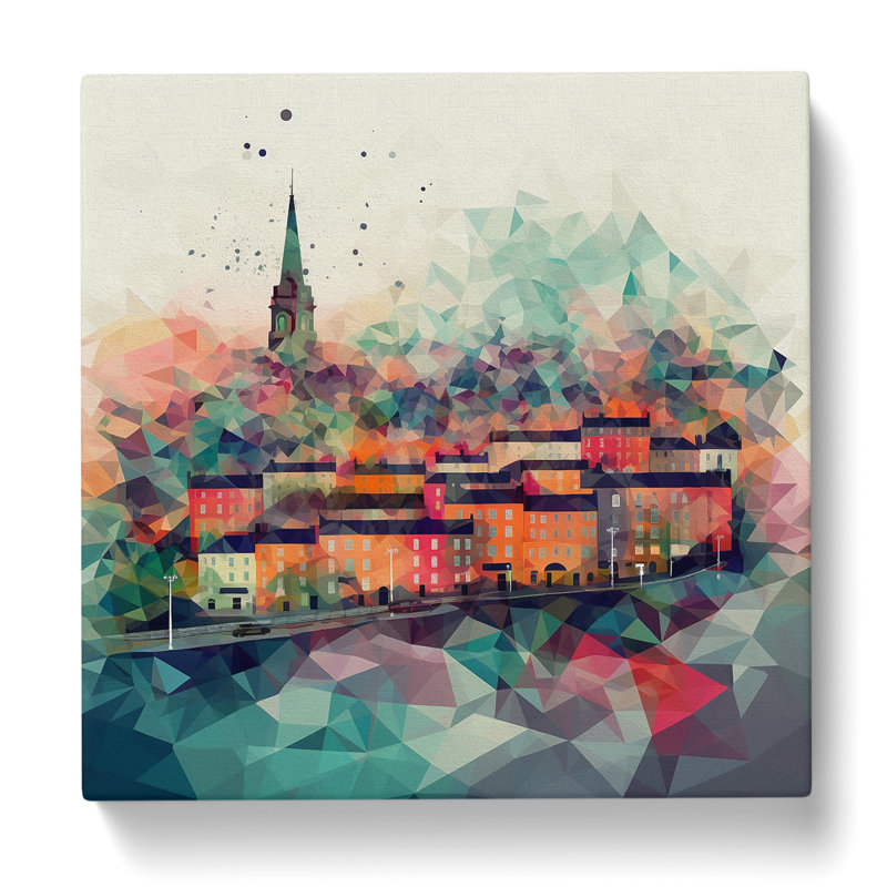 City Of Cork Geometric - Wrapped Canvas, 50cm H x 50cm W x 3cm D