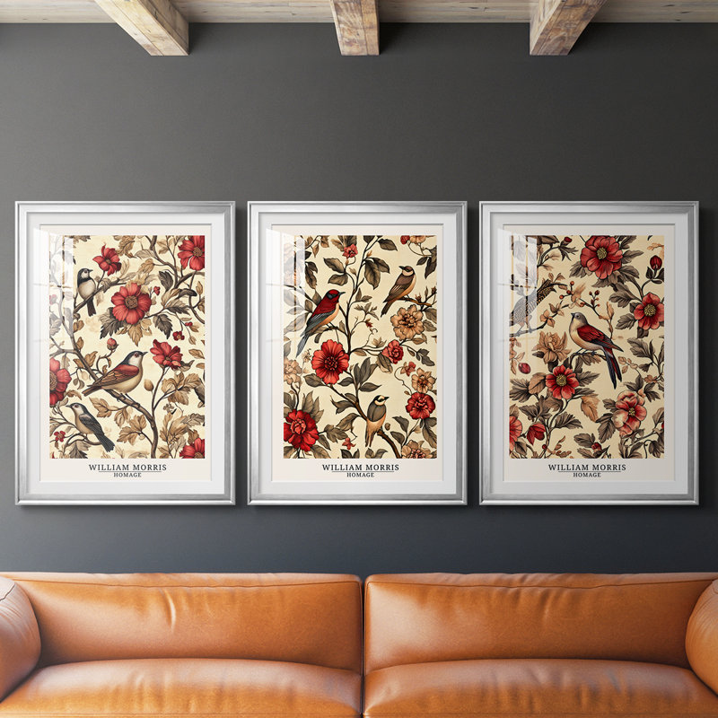 Ensemble de 3 pièces de la série CXC III de la collection de luxe de William Morris - mat personnalisé, H 15 po x l 19 po