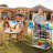 36"H Mirvjena 3 Tier Metal Bar Cart with Wine Rack for Kitchen Living Room Party-313974498