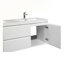 Meuble-lavabo mural de 60 po avec lavabo, meuble-lavabo mural moderne 60 po avec lavabo double en résine-105536739