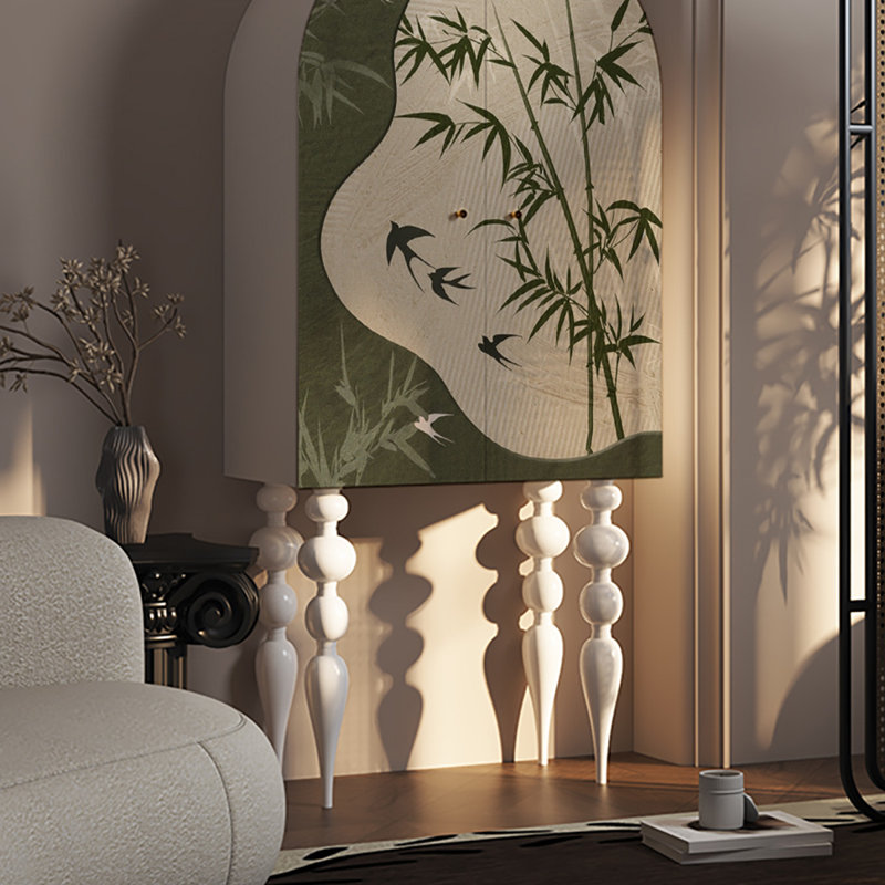 Armoire de rangement Vintage, Ivoire blanc
