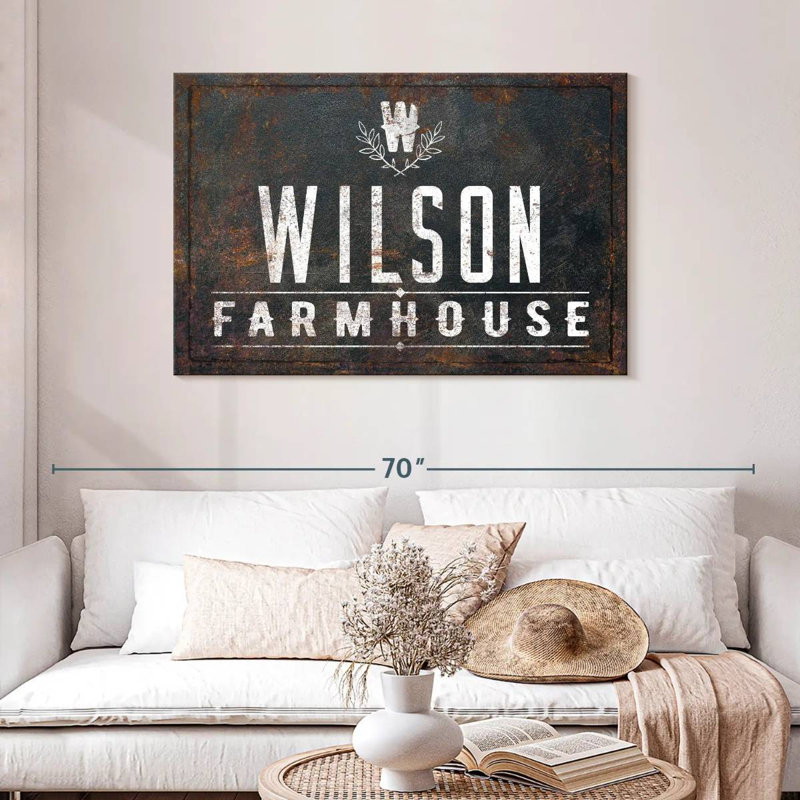 Plaque murale Wilson Farmhouse, H 30 po x l 45 po