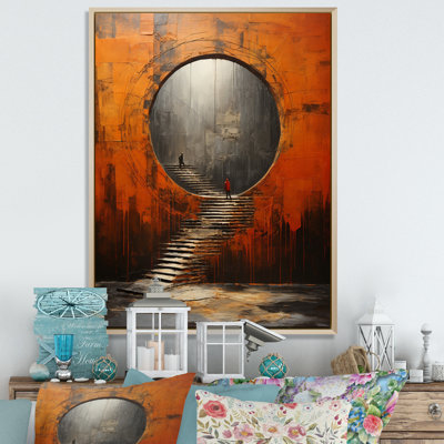 " Orange Tunnel Whispering Echoes Mixed I "