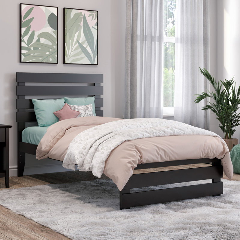 Jaqson Slat Bed, Twin, Espresso