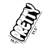 "Pretty" Drip Graffiti Shaped Accent Rug