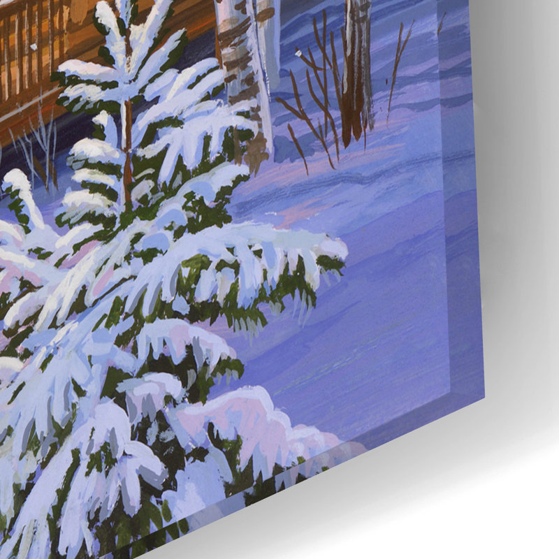 «Rustic Retreat» par William Vanderdasson, art mural en verre acrylique, H 16 po x l 24 po x P 0,2 po