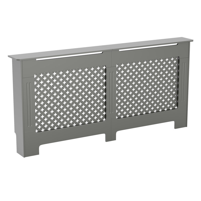 Reta Radiator Cover, 82cm H x 172cm W x 19cm D, Grey
