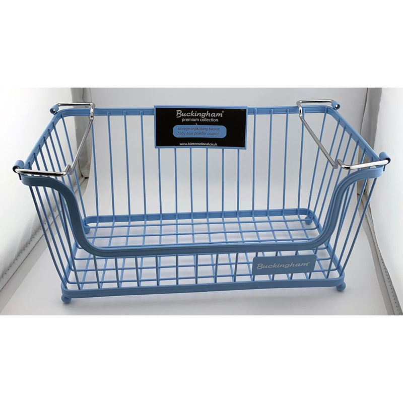 Buckingham Stackable Storage Basket Multi-Purpose Organizer 30.5 cm