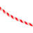 18' Red and White Striped Candy Cane Christmas Rope Light