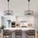 20" 5-Light Dimmable Adjustable Durm Chandelier