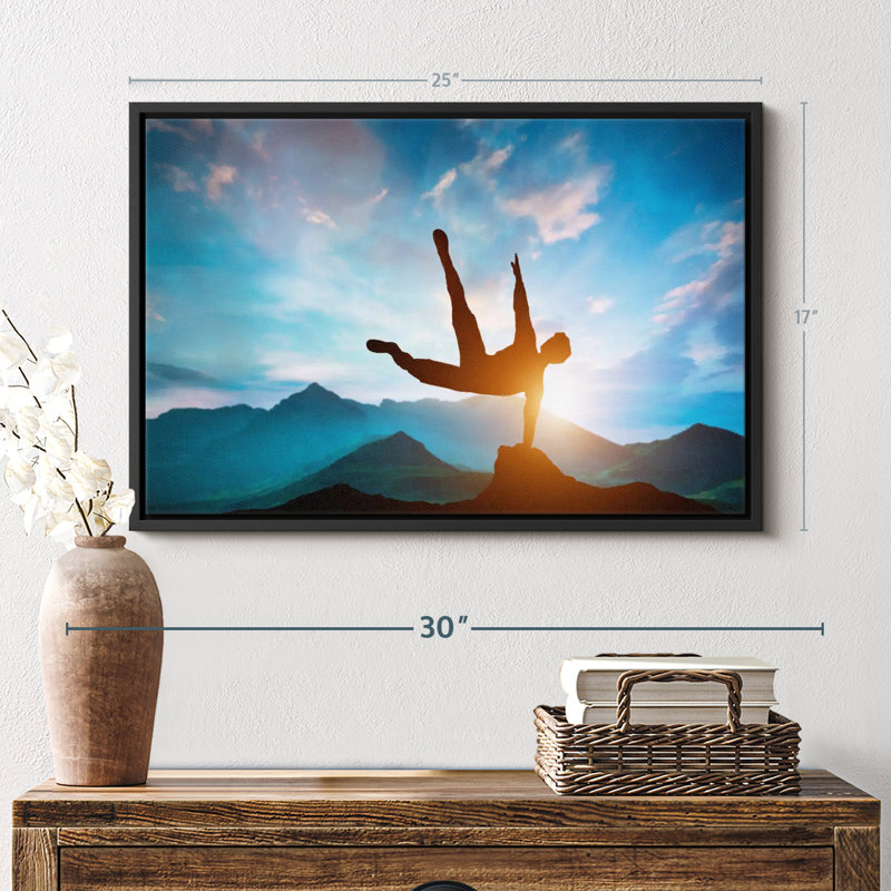 Impression sur toile Mountain Jump, H 17 po x l 25 po