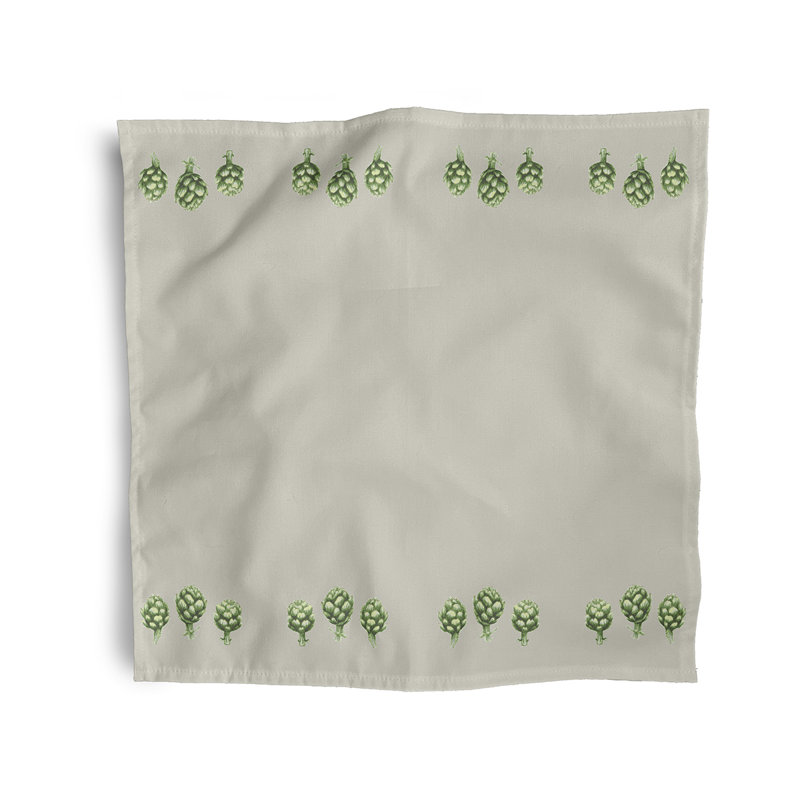 Clayt Artichoke Napkins, Grey