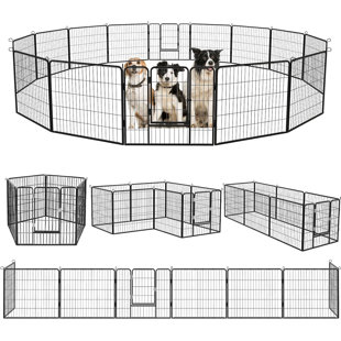 16 Panel Metal Exercise Pen With Door