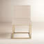 Chaise d'appoint rembourrée en acier inoxydable Athens-1213093276-1208584444