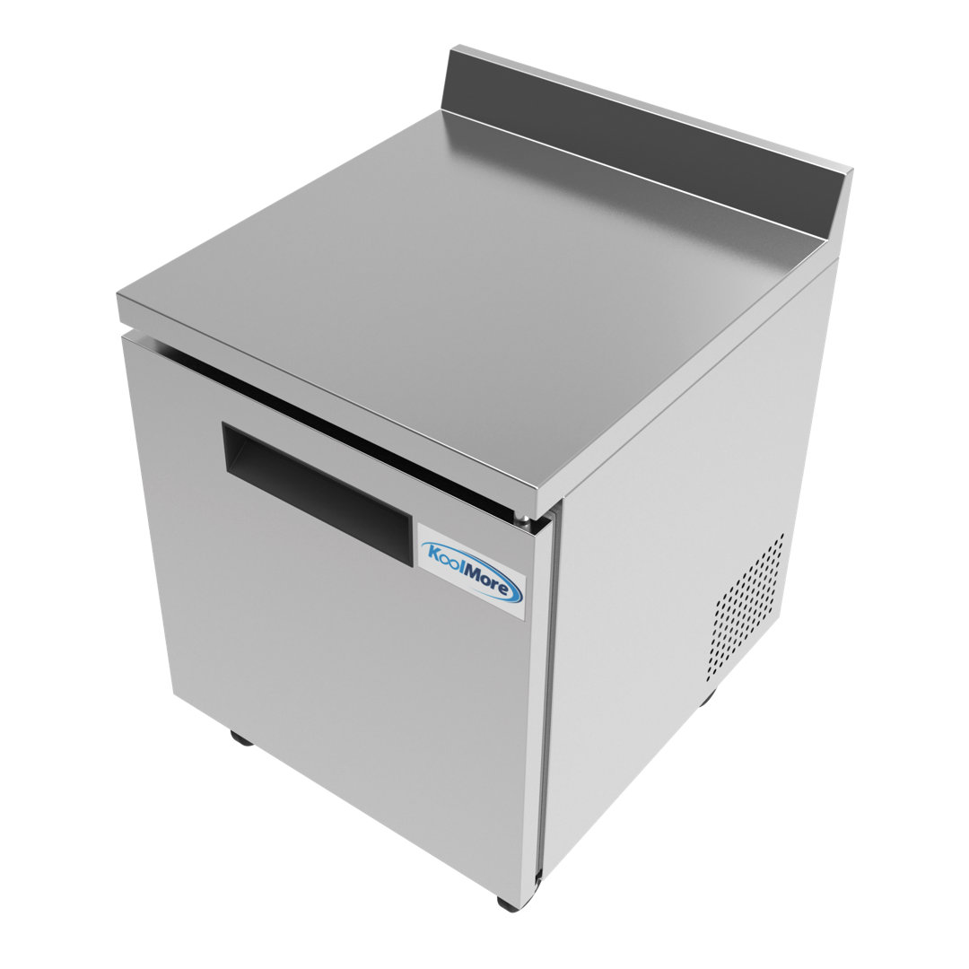 27 in. One Door Worktop Refrigerator with 3.5 in. Backsplash, 6.3 Cu Ft. KoolMore